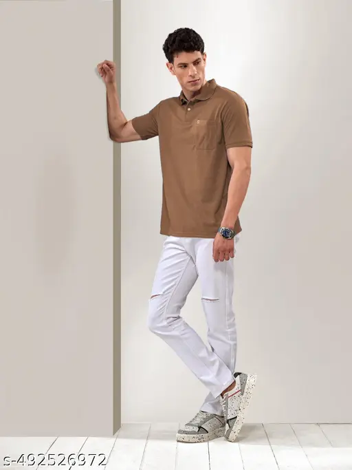 Lux Nitro Mens Short Sleeve Pocket Polo T-Shirt - Image 2