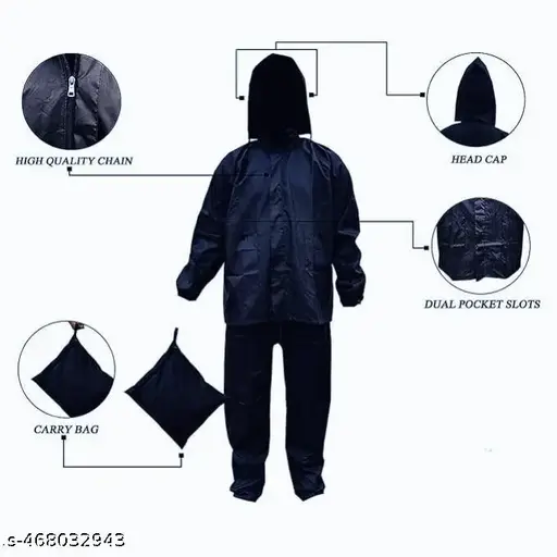 Raincoat with Adjustable Hood, Waterproof Pant - Image 4